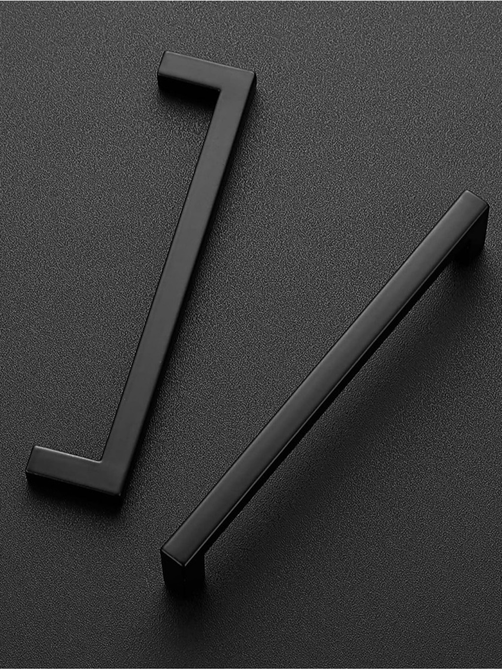 Matte Black Minimalist Men's Tie Clip Set